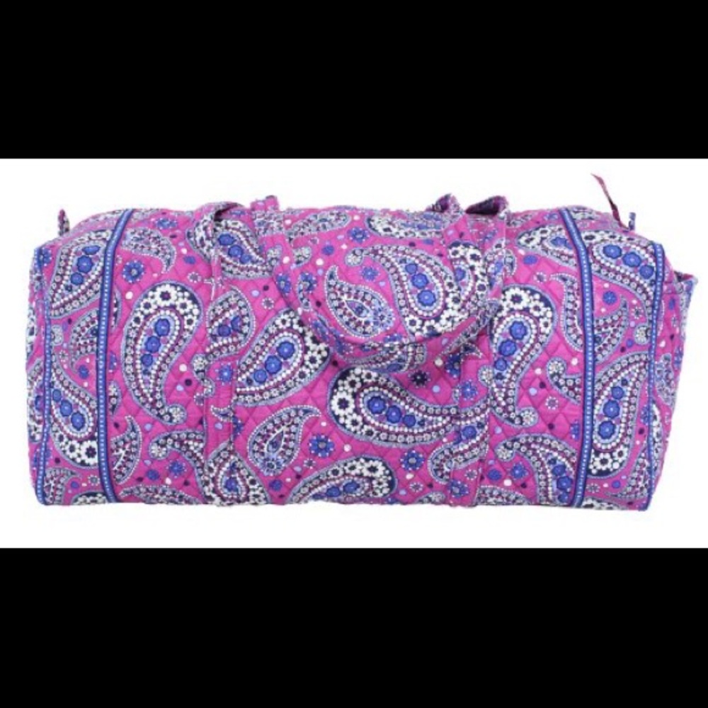 Vera Bradley Large Boysenberry Travel Duffel Gem
